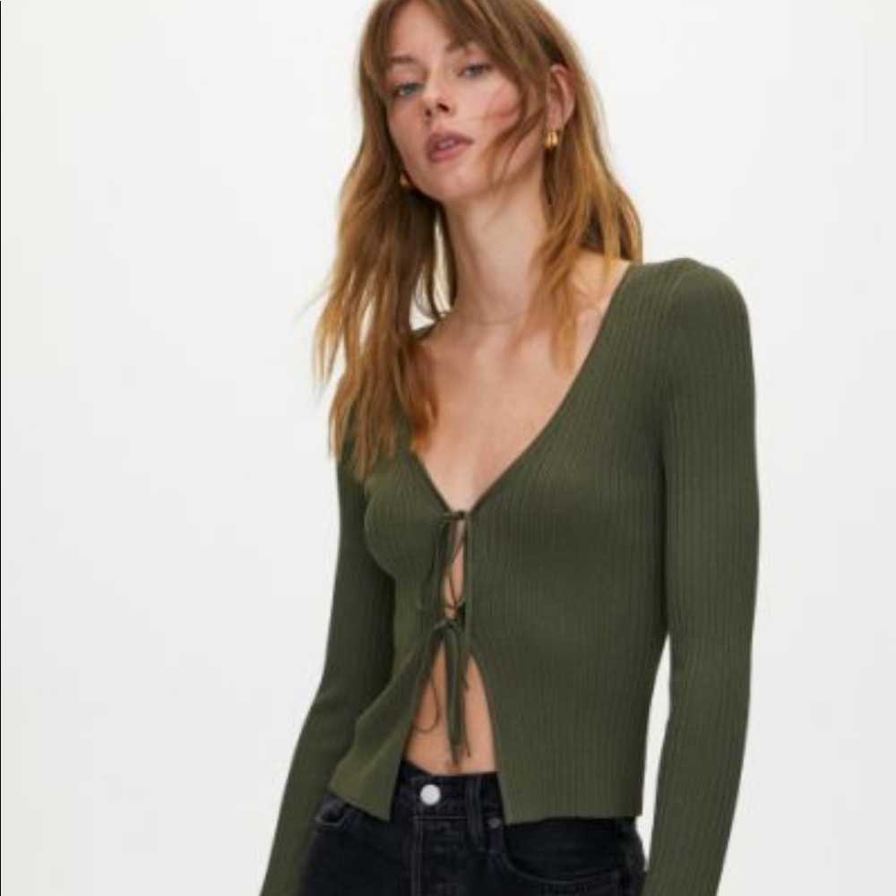 Aritzia Green Alchemy Sweater size XS